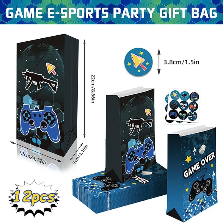 Paper Party Bag | Gaming Theme | 12 Pcs