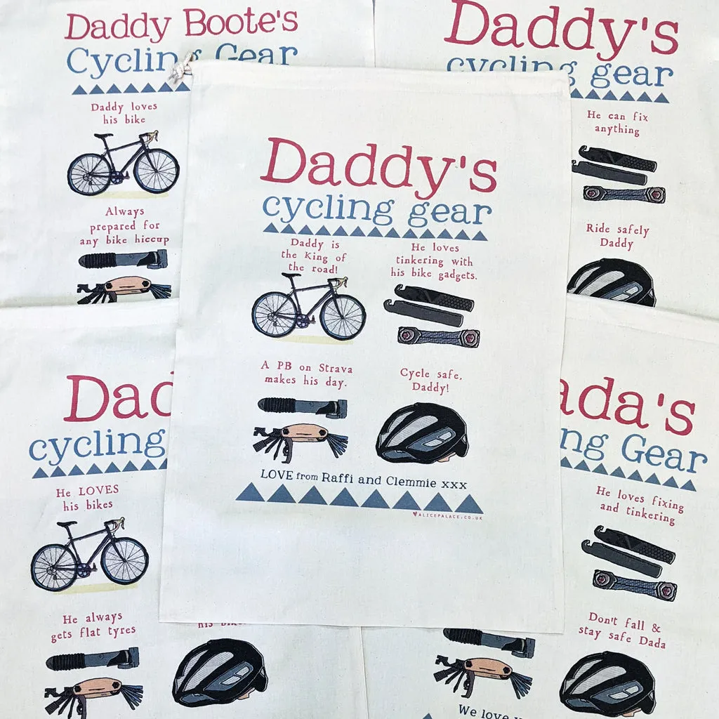 Personalised Cycling Story Sack
