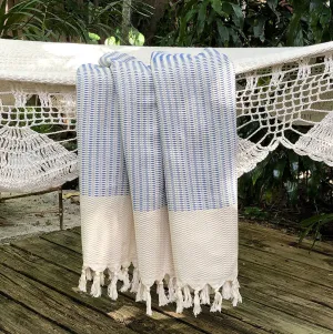 Plush Wavy Turkish Towel - OEKOTEX, Handmade, Fairtrade, Eco-friendly