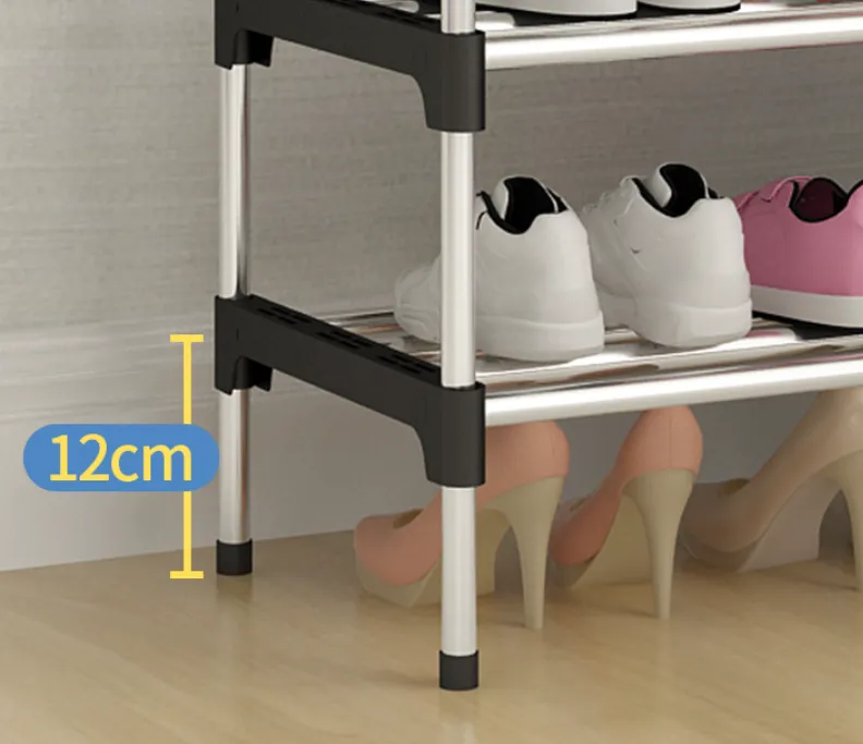 Portable Storage Shoe Rack Shoe Holder 4 Tiers