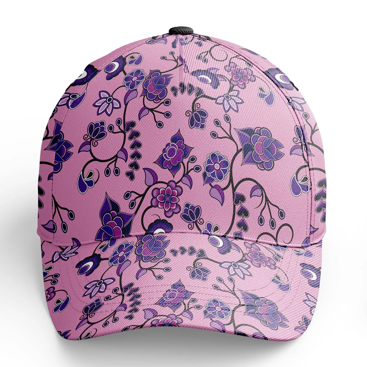 Purple Floral Amour Snapback Hat