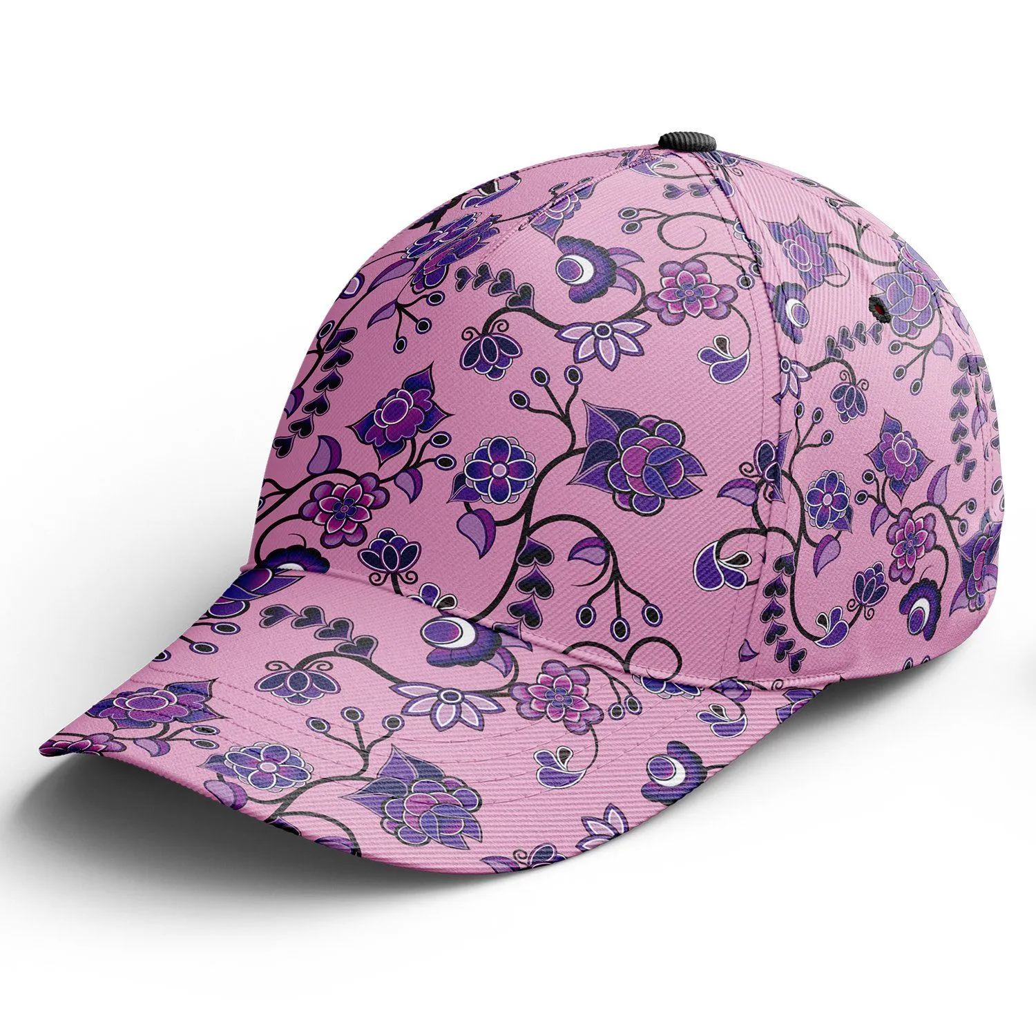 Purple Floral Amour Snapback Hat