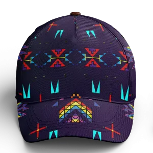 Rainy Chief Rainbow Dark Purple Snapback Hat