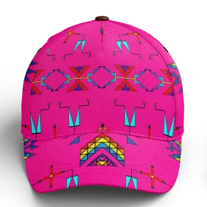 Rainy Chief Rainbow Hot Pink Snapback Hat