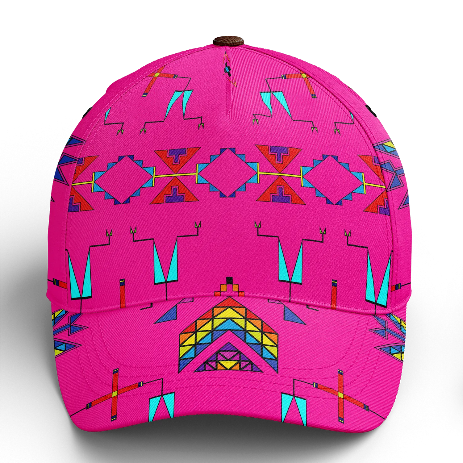 Rainy Chief Rainbow Hot Pink Snapback Hat