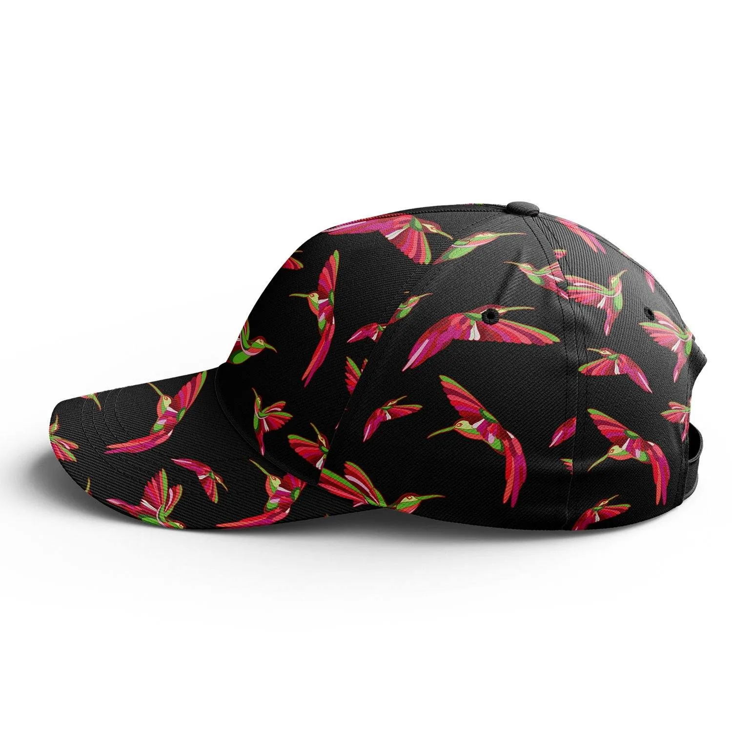 Red Swift Colourful Black Snapback Hat