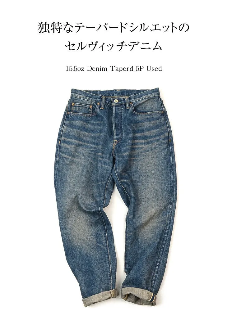 SANCA / 15.5oz Denim Tapered Used 5P Pants