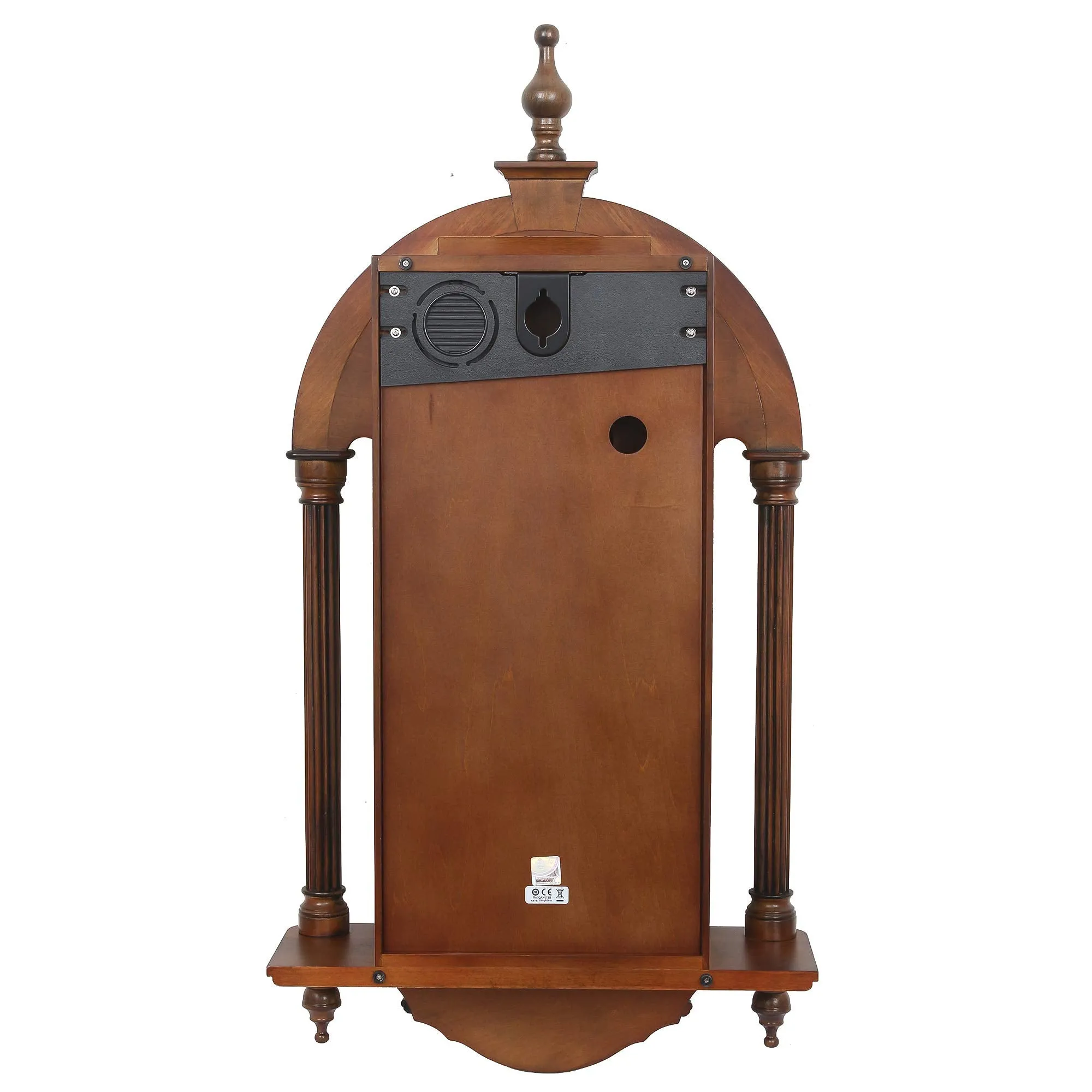 SEIKO Wooden Designer Dial Pendulum Musical Wall Clock (Brown)
