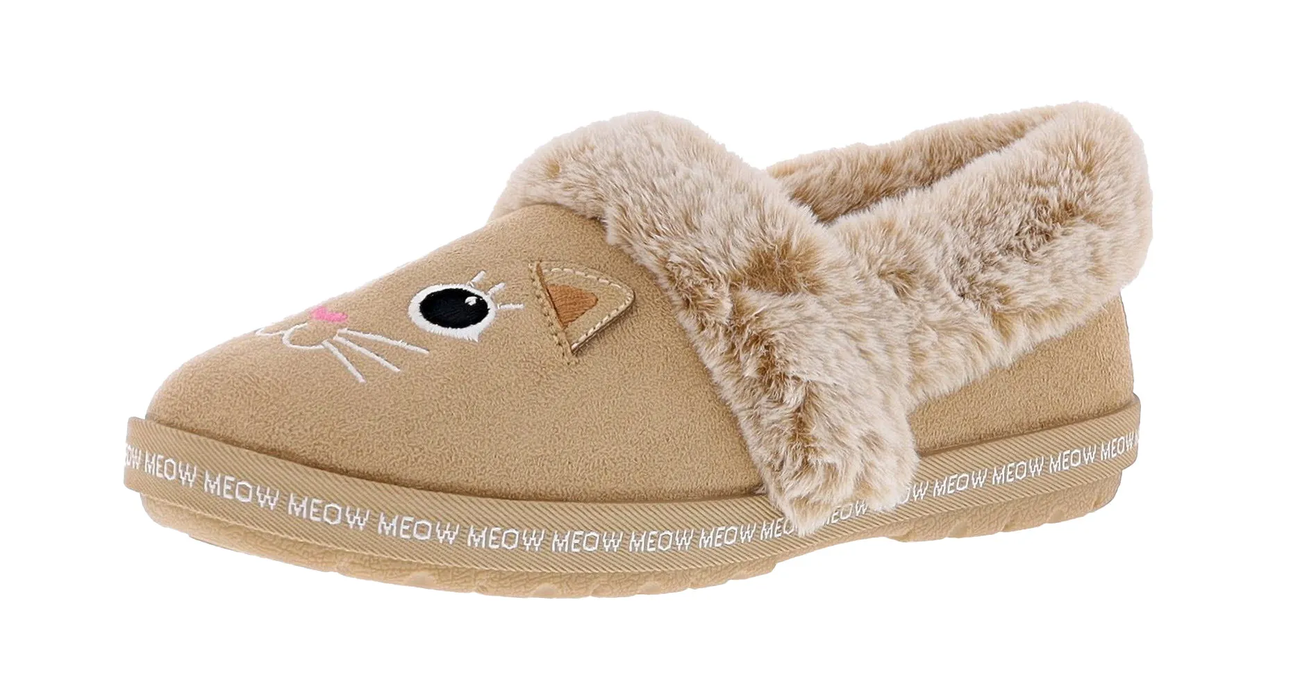 Skechers Bobs Women's Too Cozy- Meow Pajamas Memory Foam Slippers