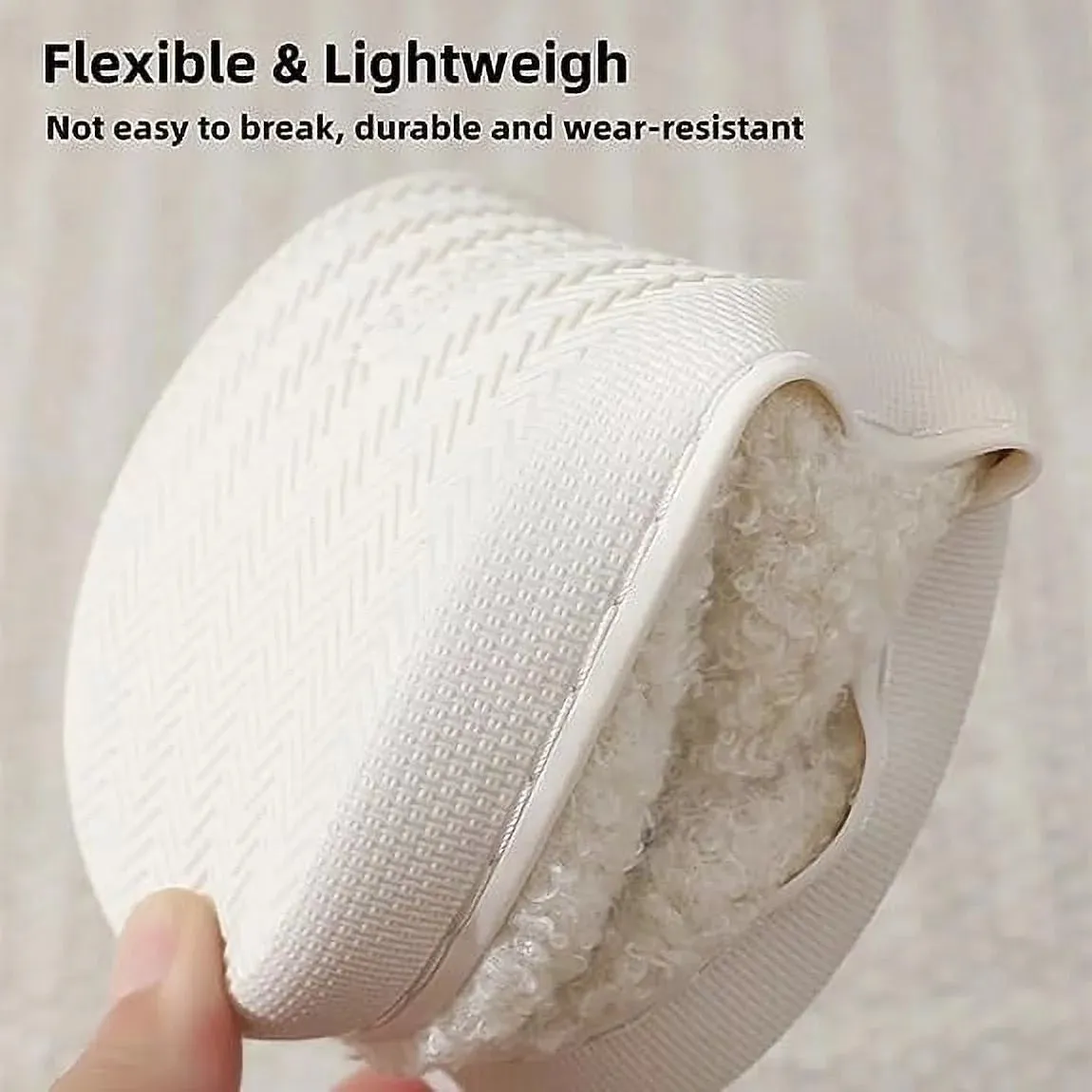 Smile Face Slippers for Women Men, Anti-Slip Soft Plush House Slippers with Memory Foam Slip Cute Cartoon Shoes Warmth for Indoor Outdoor（44/45）