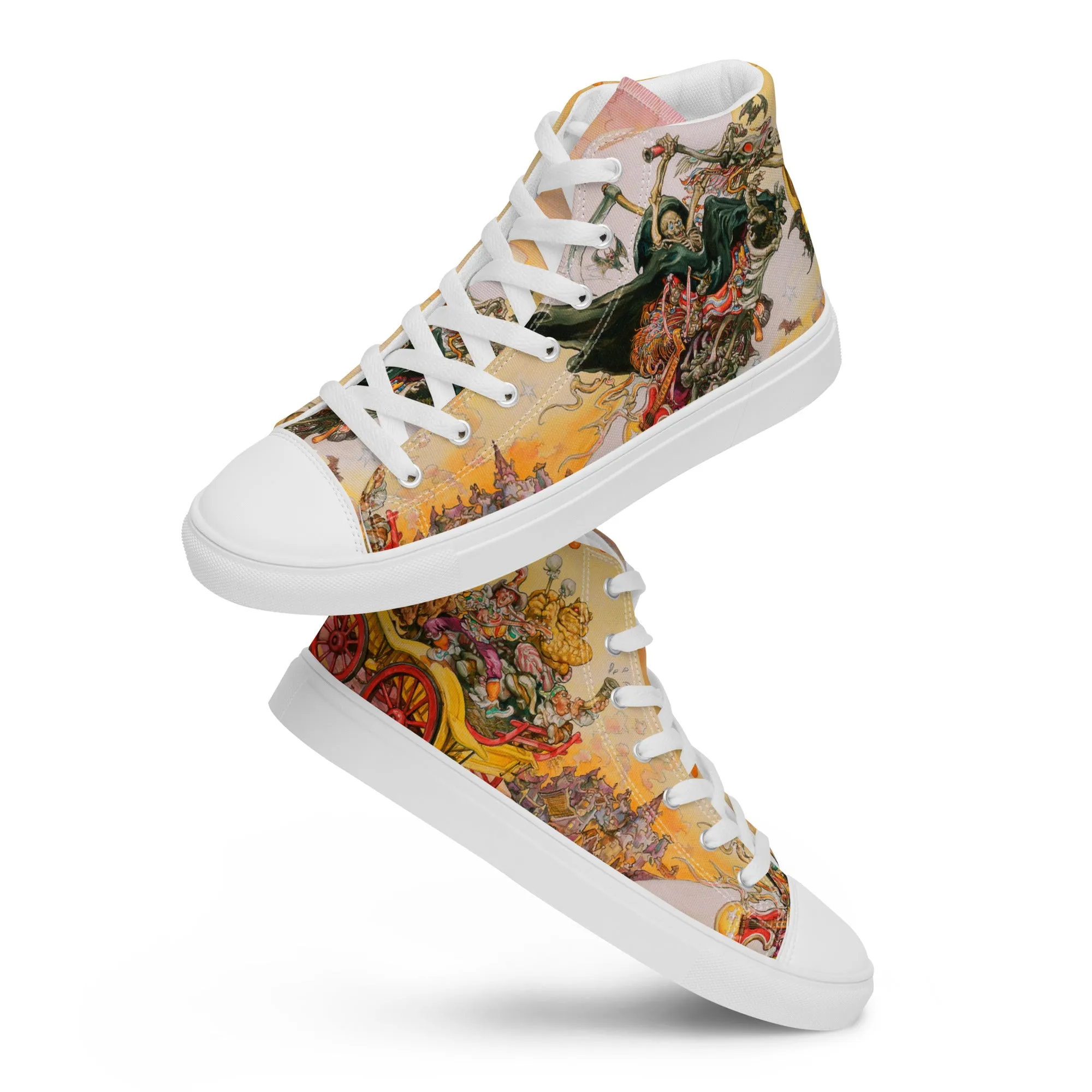 Soul Music Men’s high top canvas shoes - Free Shipping *US SIZES SHOWN! USE CHART!