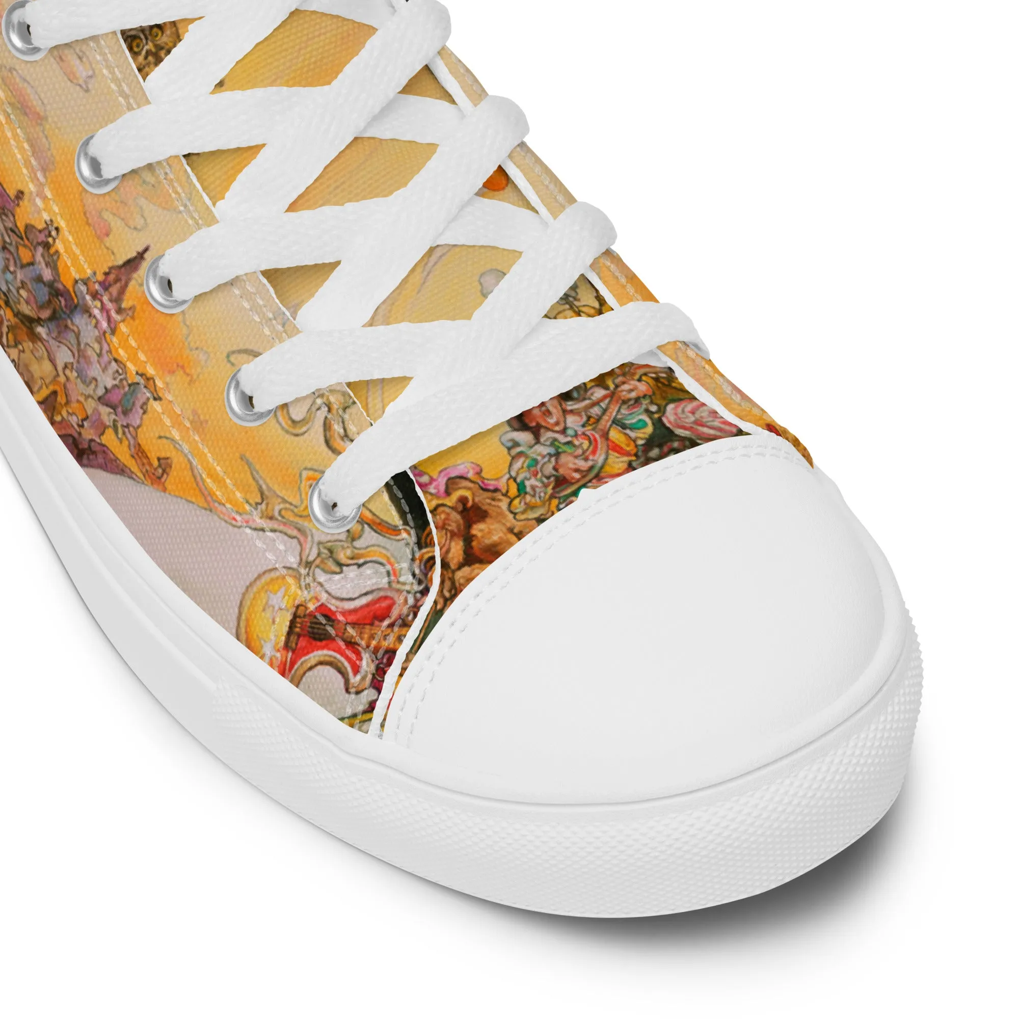 Soul Music Men’s high top canvas shoes - Free Shipping *US SIZES SHOWN! USE CHART!