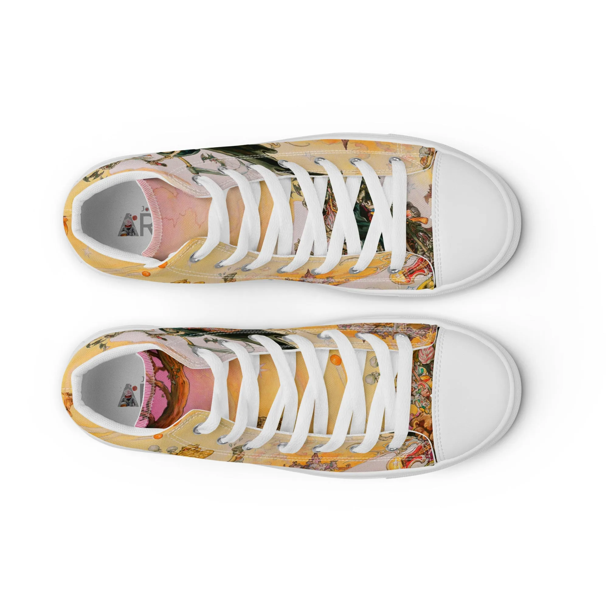 Soul Music Men’s high top canvas shoes - Free Shipping *US SIZES SHOWN! USE CHART!