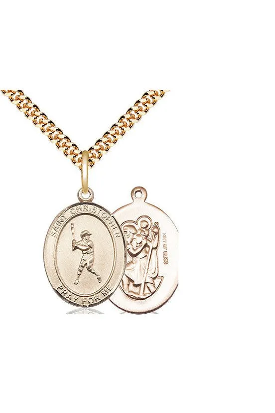 St. Christopher/Baseball Medal - FN8150