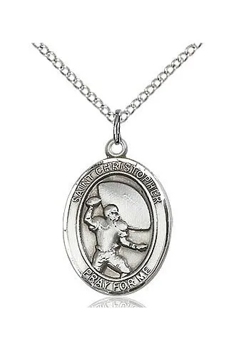 St. Christopher/Football Medal - FN8501
