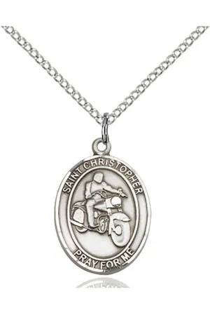 St. Christopher/Motorcycle Medal - FN8185