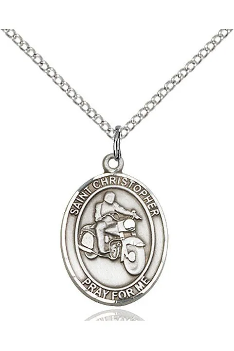 St. Christopher/Motorcycle Medal - FN8185