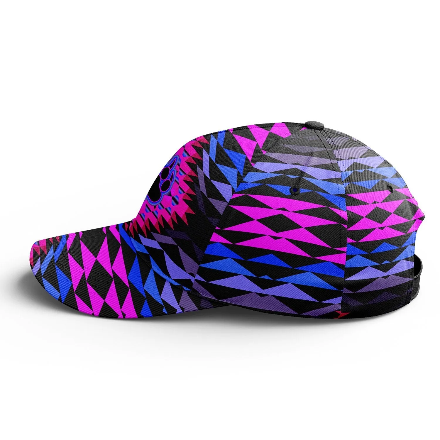 Sunset Bearpaw Blanket Pink Snapback Hat