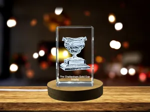 The Cheltenham Gold Cup trophy Sports 3D Engraved Crystal Gift