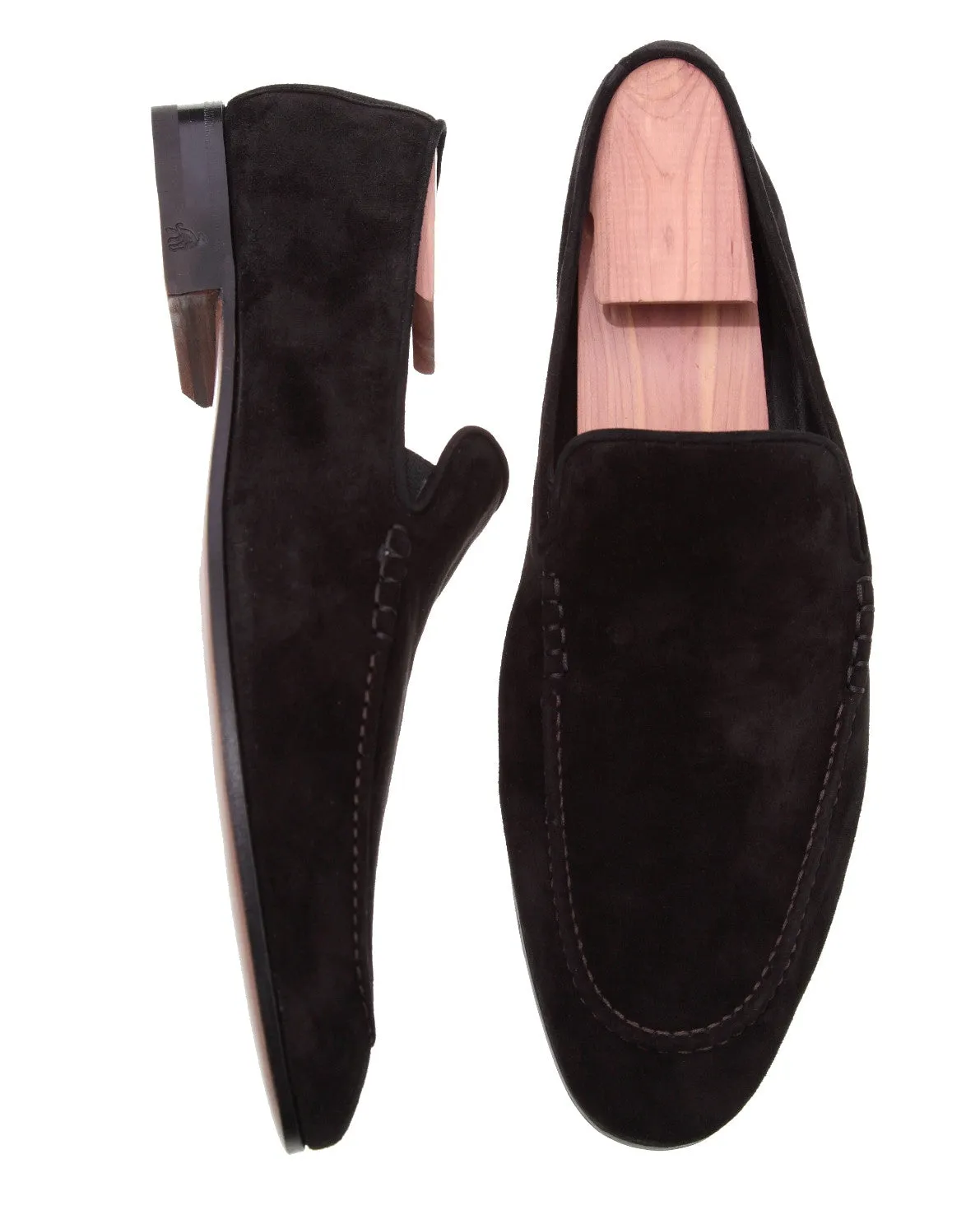 Trento Black Suede Loafers