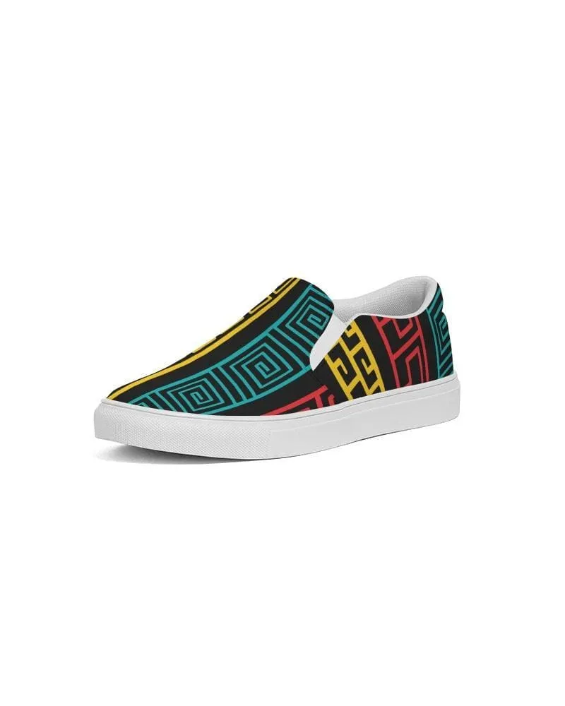 Uniquely You Womens Sneakers, Multicolor Slip-On Canvas Shoes - S372809 by inQue.Style