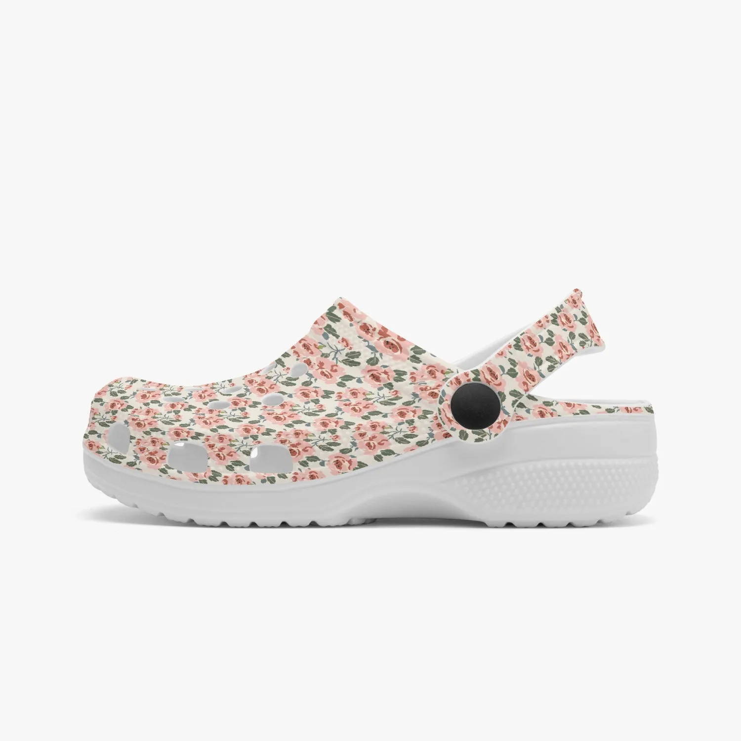 Vampire Art Classic Retro Roses Kids Clogs