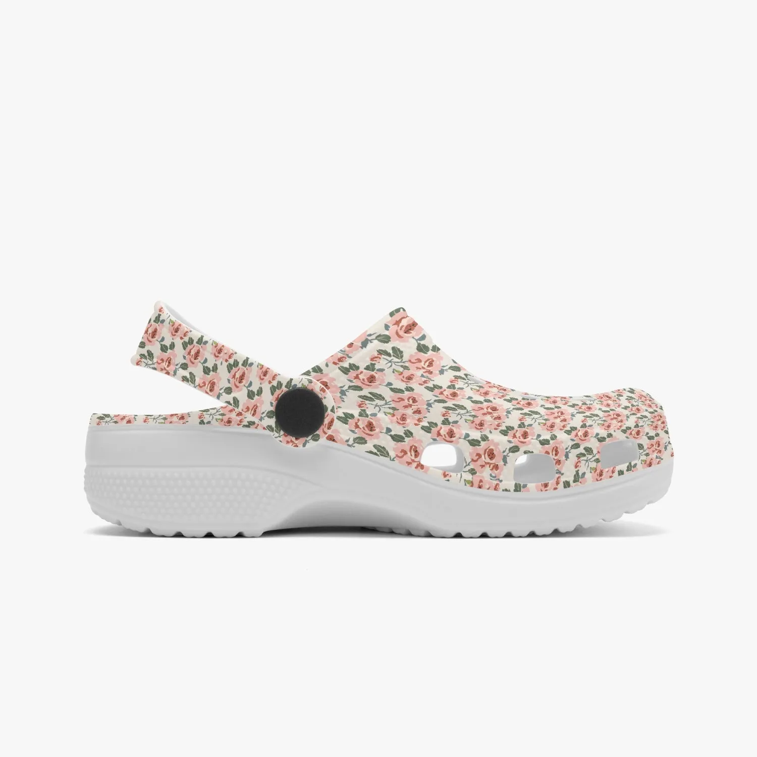 Vampire Art Classic Retro Roses Kids Clogs
