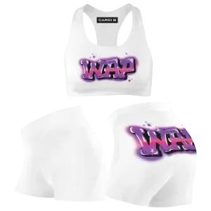 WAP Crop Biker Set (White)   Digital Single