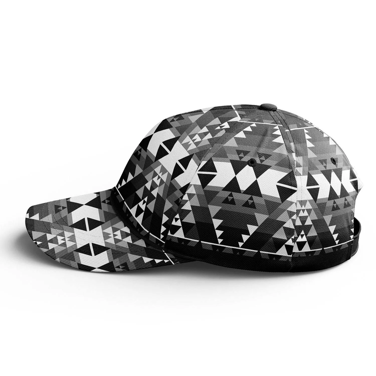 Writing on Stone Black and White Snapback Hat