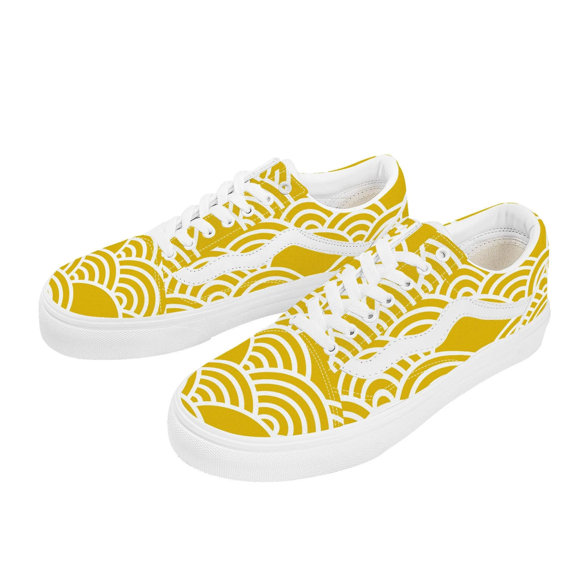 Yellow Low Top Flat Sneaker