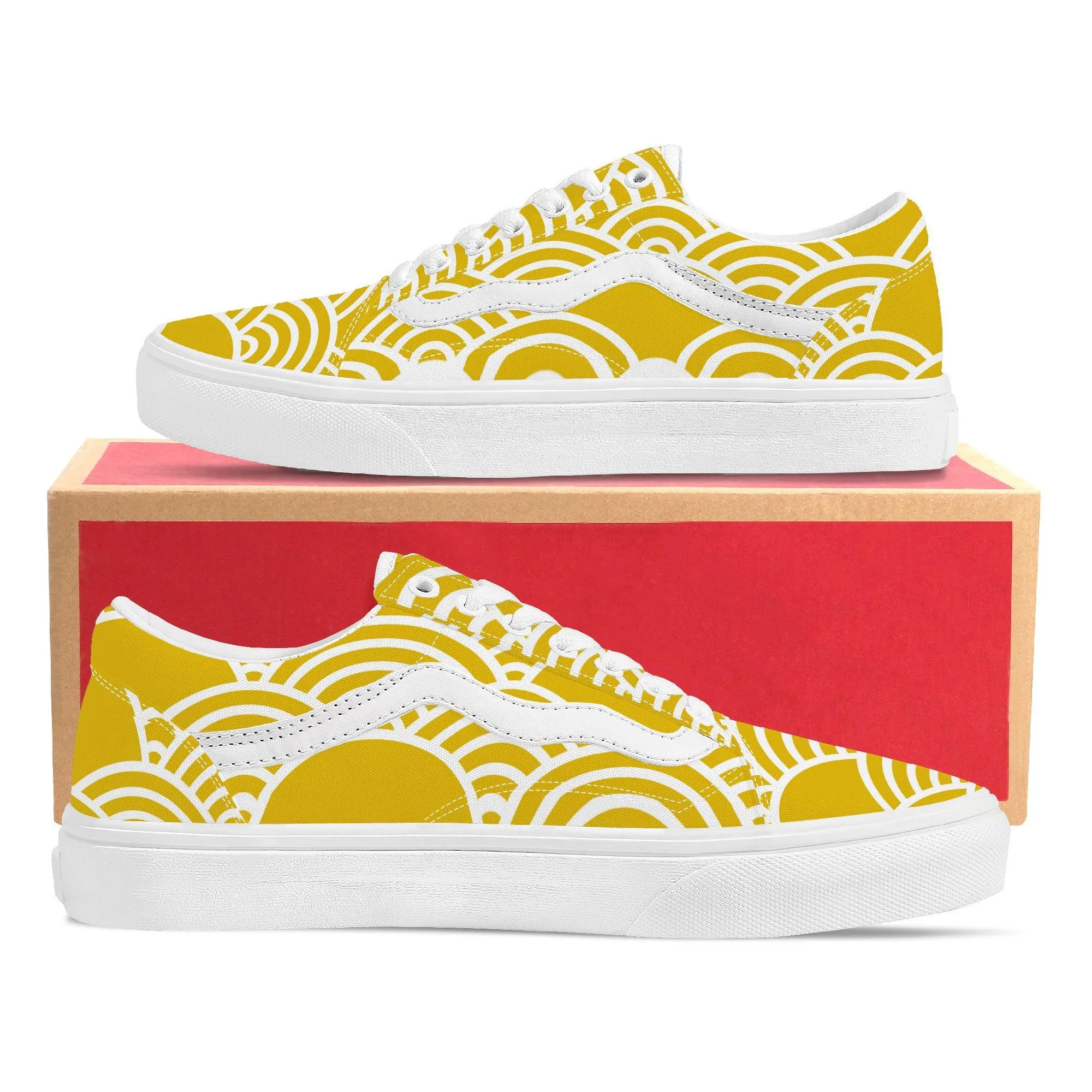 Yellow Low Top Flat Sneaker