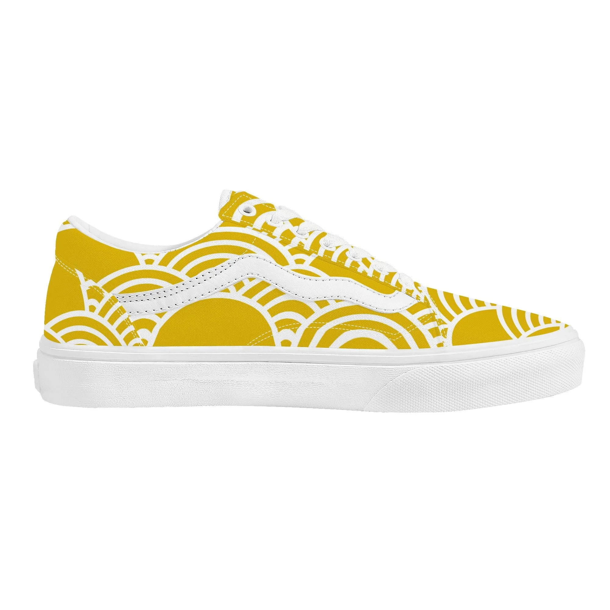 Yellow Low Top Flat Sneaker