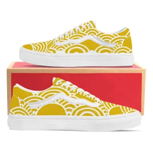 Yellow Low Top Flat Sneaker