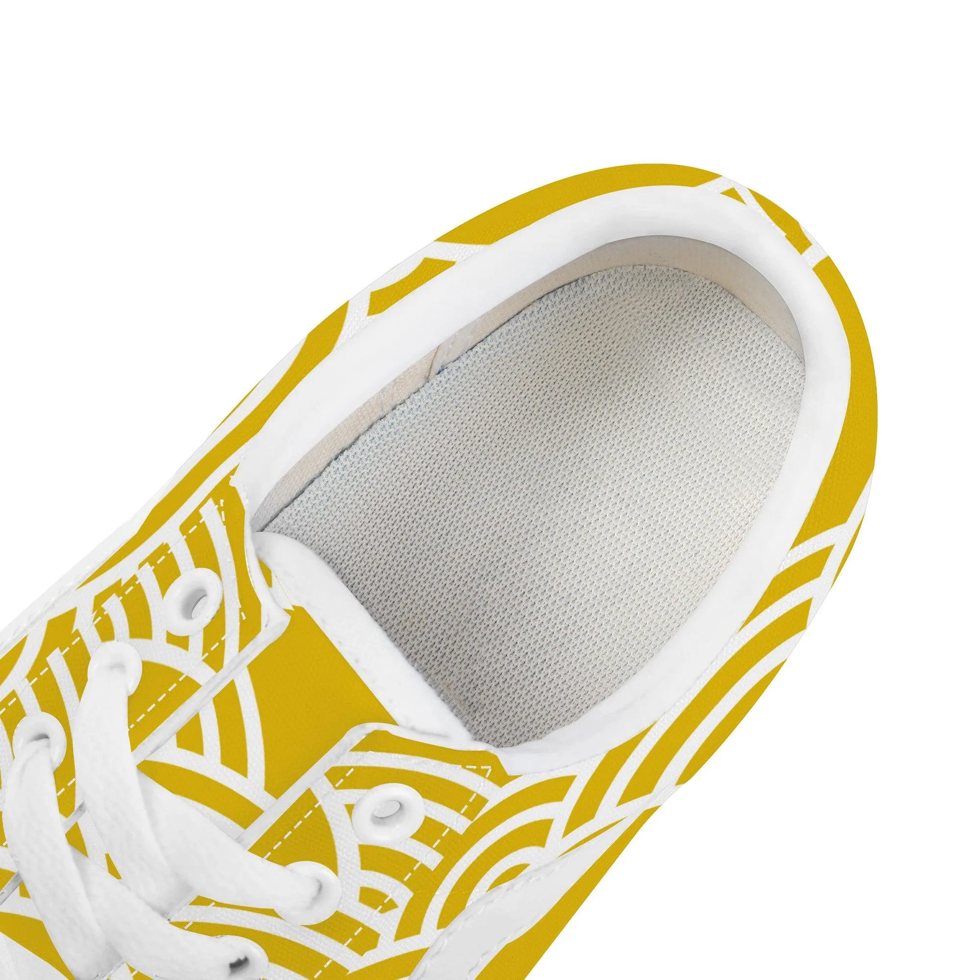 Yellow Low Top Flat Sneaker