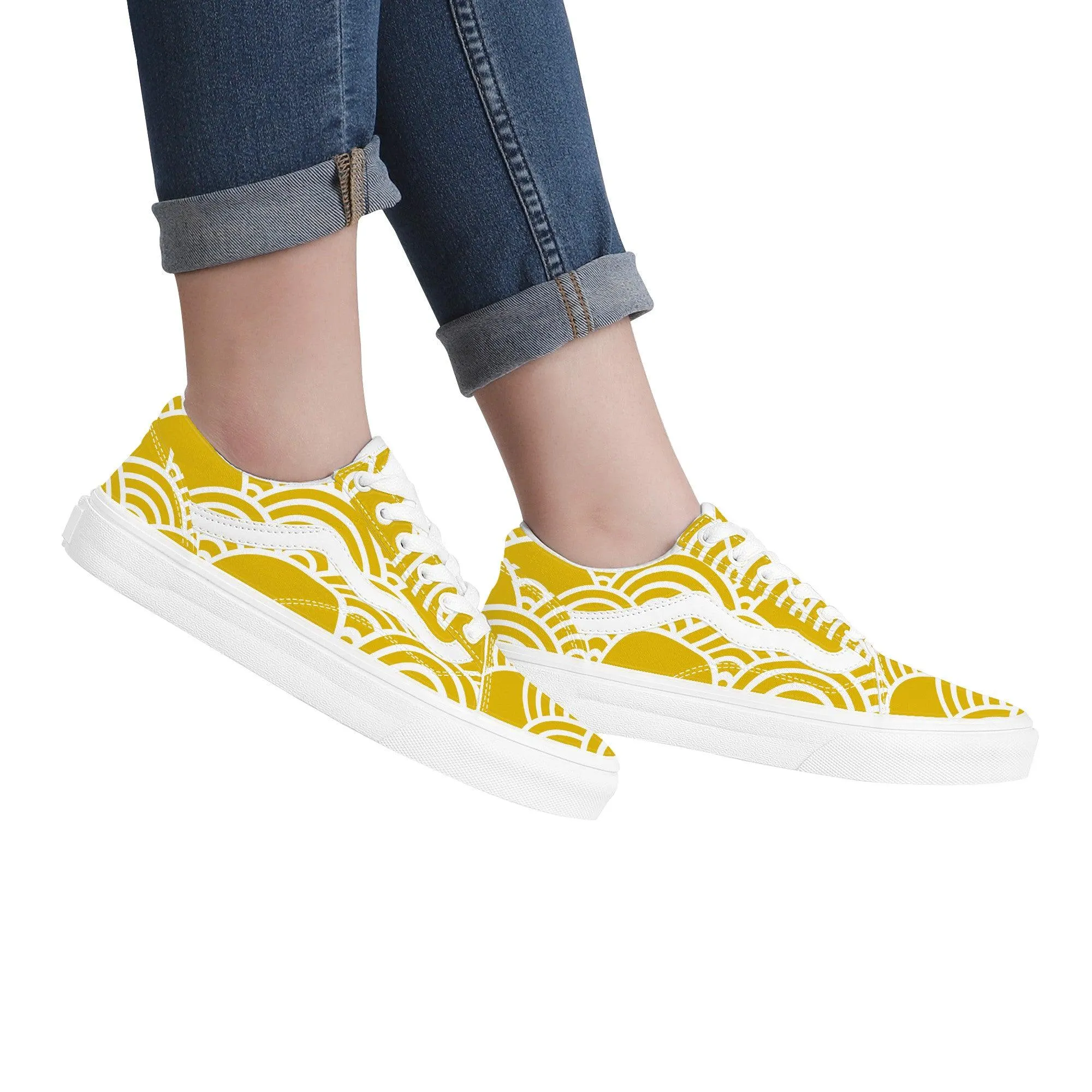 Yellow Low Top Flat Sneaker