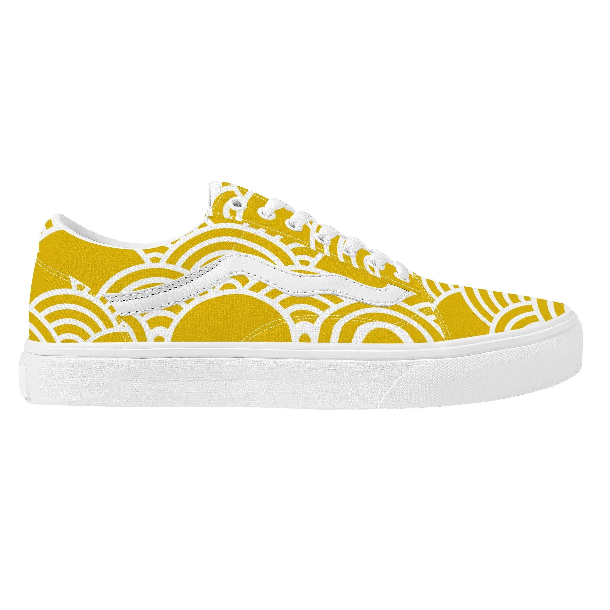 Yellow Low Top Flat Sneaker