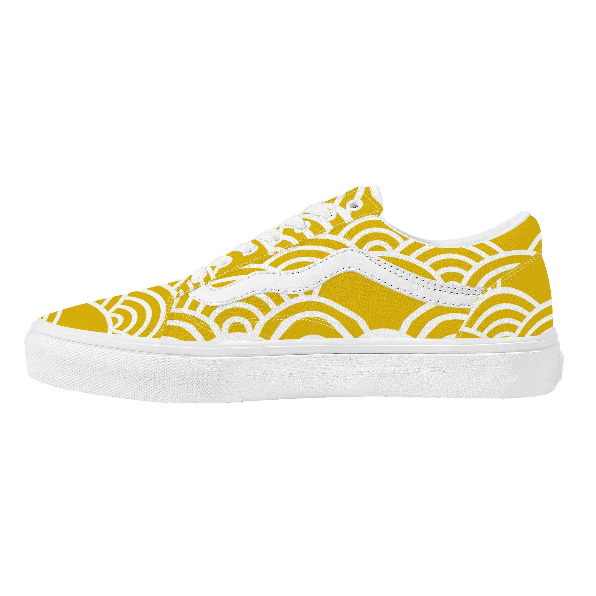 Yellow Low Top Flat Sneaker
