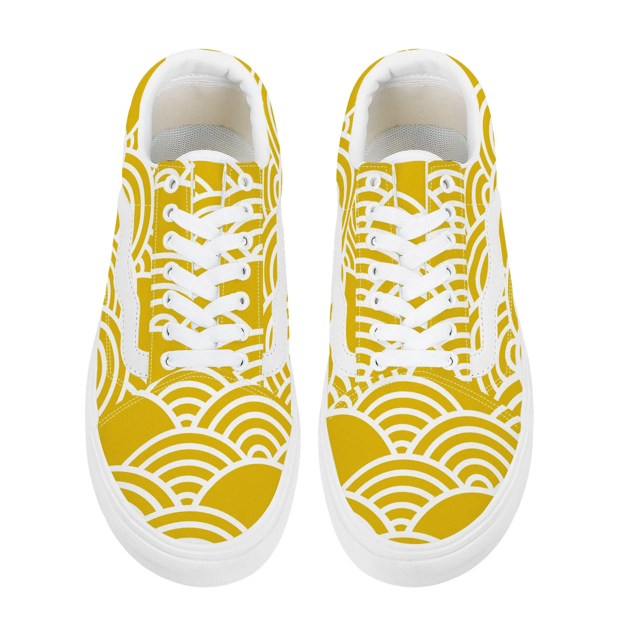 Yellow Low Top Flat Sneaker